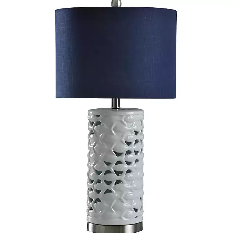 White School of Fish Open Work Table Lamp>Kirklands Home Clearance