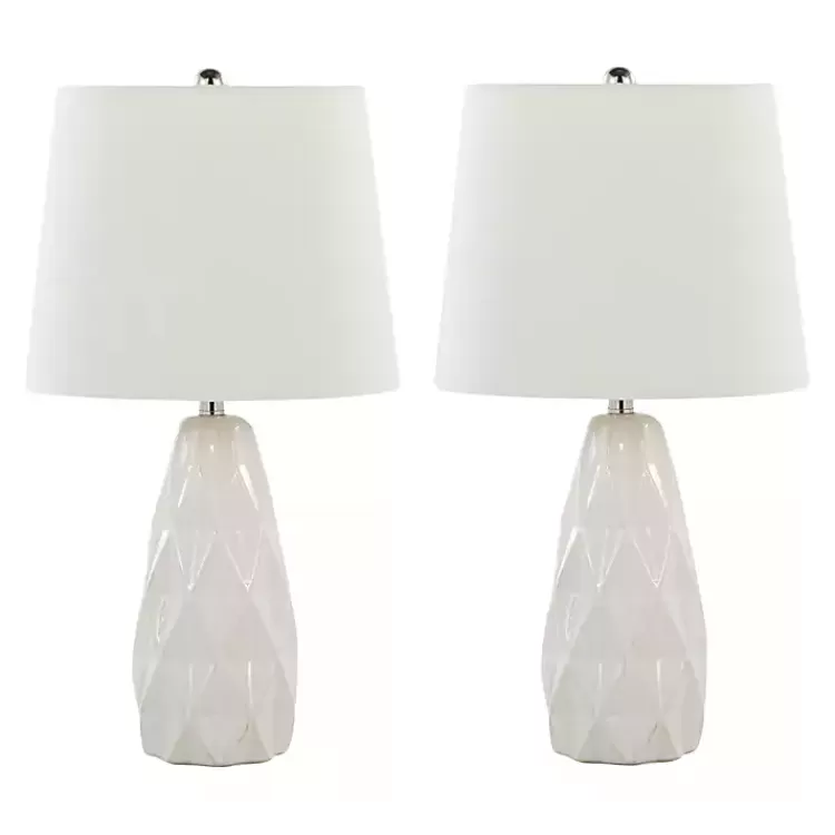 Sculpted Diamond Table Lamps, Set of 2>Kirklands Home Online