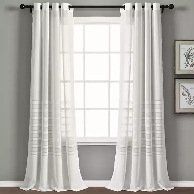 Sheer Grommet Curtain Panel Set, 84 in.>Kirklands Home Store