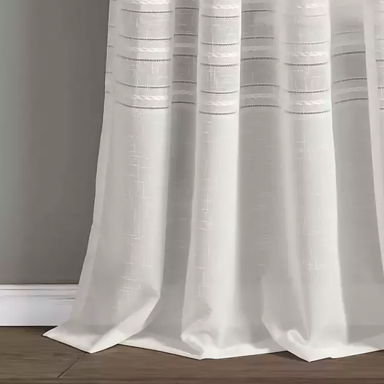 white_sheer_grommet_curtain_panel_set__in_3.webp Sheer Grommet Curtain Panel Set, 84 in.>Kirklands Home Store