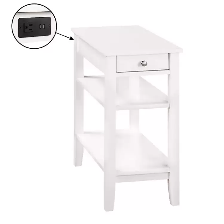 2-Shelf Charging Accent Table>Kirklands Home Discount