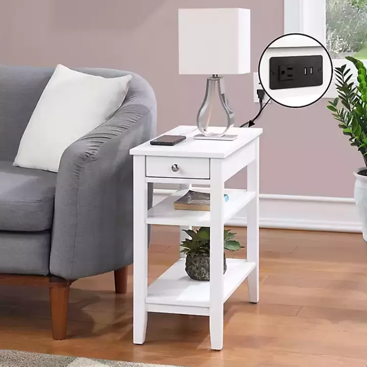 2-Shelf Charging Accent Table>Kirklands Home Discount