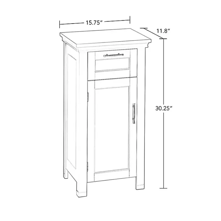 white_single_drawer_cabinet_4.webp Single Drawer Cabinet>Kirklands Home Sale