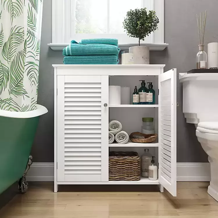 Slatted 2-Door Bathroom Storage Cabinet>Kirklands Home Discount