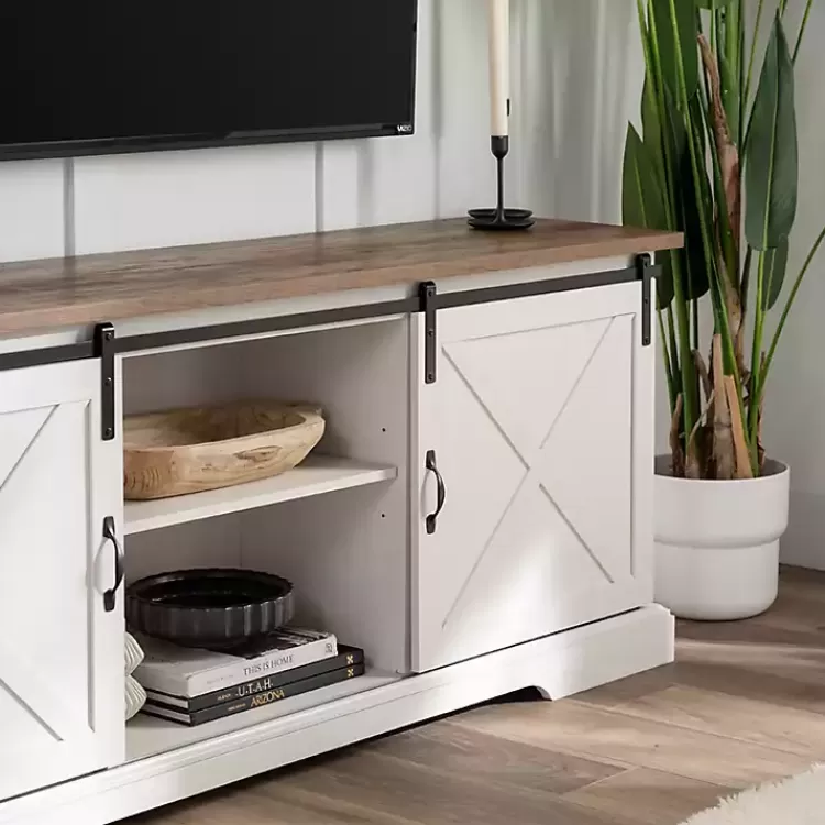white_sliding_barn_door_media_cabinet_2.webp Sliding Barn Door Media Cabinet>Kirklands Home Fashion