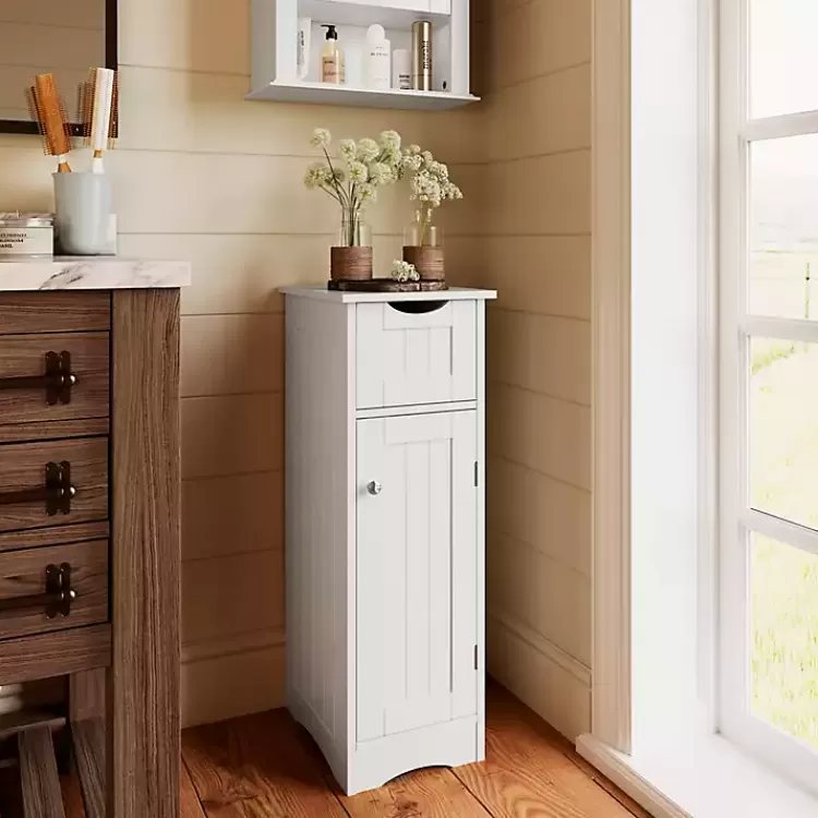 Slim Single Door Cabinet with Drawer>Kirklands Home Shop
