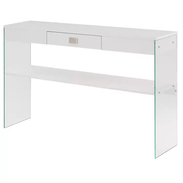 Soho Glass Console Table with Shelf>Kirklands Home Flash Sale