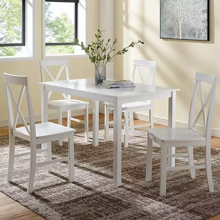 White Solid Wood 5-pc. Dining Set>Kirklands Home Best