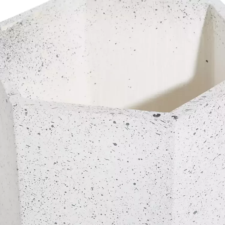 white_speckled_planters_with_wooden_legs_set_of__5.webp Speckled Planters with Wooden Legs, Set of 2>Kirklands Home Outlet