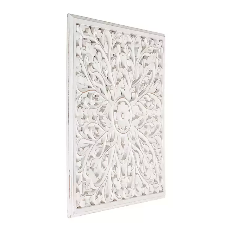 white_sqaure_medallion_wood_plaque_5.webp Sqaure Medallion Wood Plaque>Kirklands Home New