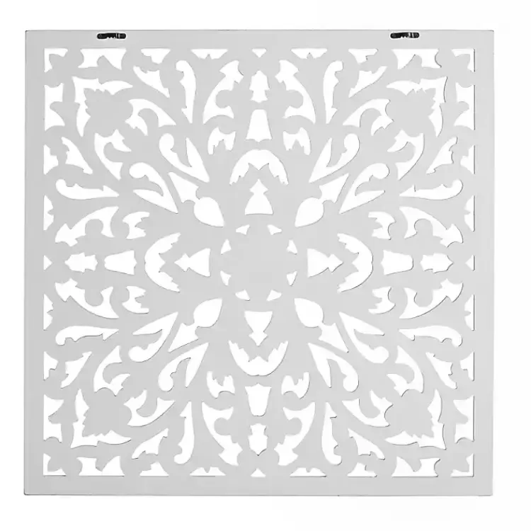 white_sqaure_medallion_wood_plaque_8.webp Sqaure Medallion Wood Plaque>Kirklands Home New