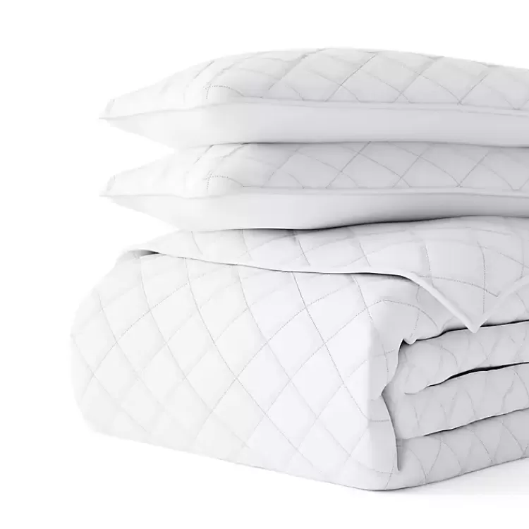 white_stitched_diamond_pc_twin_quilt_set_2.webp Stitched Diamond 2-pc. Twin Quilt Set>Kirklands Home Best Sale