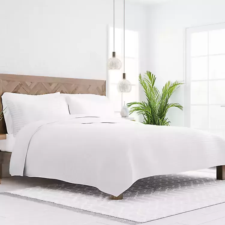 Stitched Stripes 3-pc. Queen Quilt Set>Kirklands Home Store