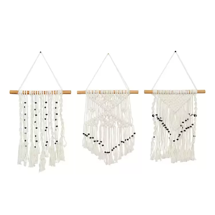 Tasseled Macrame Wall Hangings, Set of 3>Kirklands Home Fashion