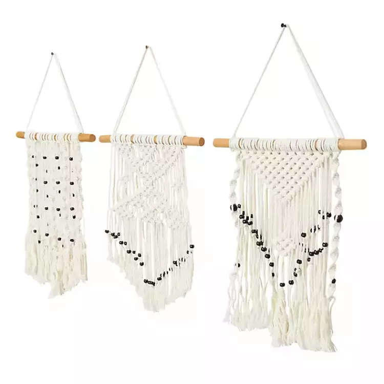 Tasseled Macrame Wall Hangings, Set of 3>Kirklands Home Fashion
