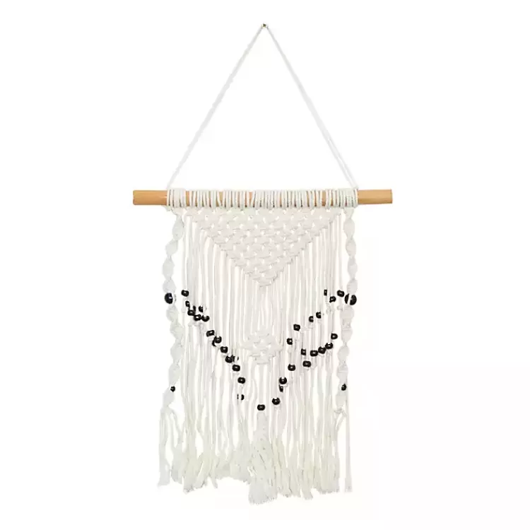 white_tasseled_macrame_wall_hangings_set_of__3.webp Tasseled Macrame Wall Hangings, Set of 3>Kirklands Home Fashion