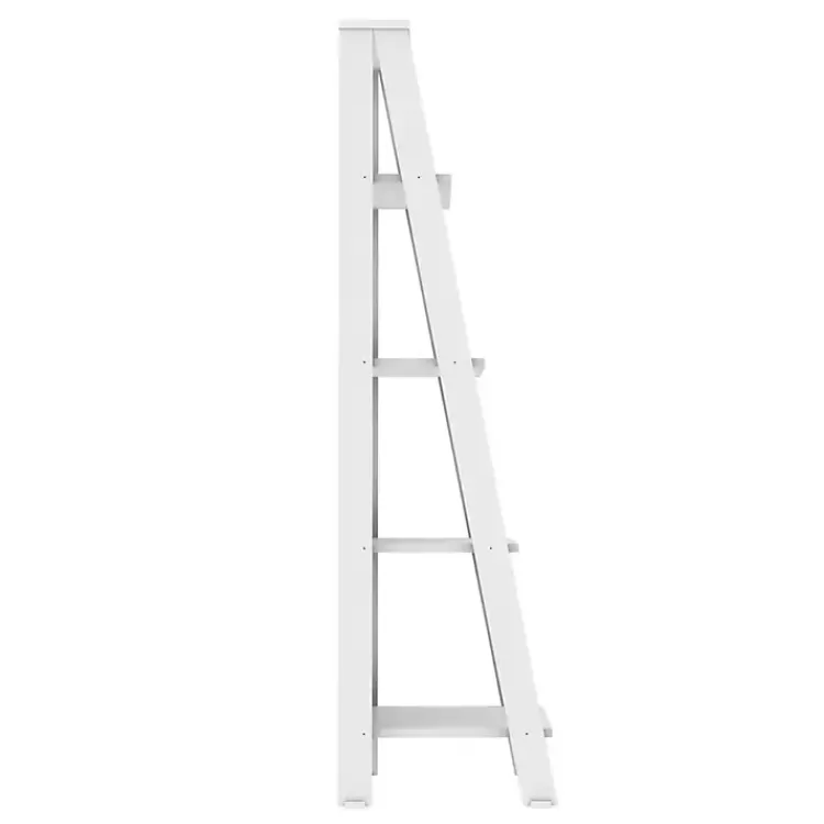 white_tier_ladder_bookshelf_2.webp 4-Tier Ladder Bookshelf>Kirklands Home New