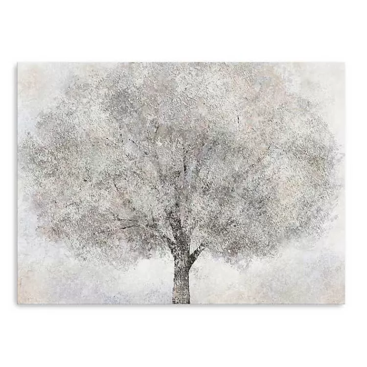 White Tree Blossoms Canvas Art Print, 40x30 in.>Kirklands Home Cheap