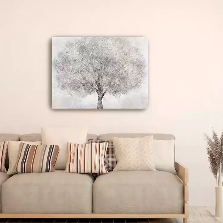 White Tree Blossoms Canvas Art Print, 40x30 in.>Kirklands Home Cheap