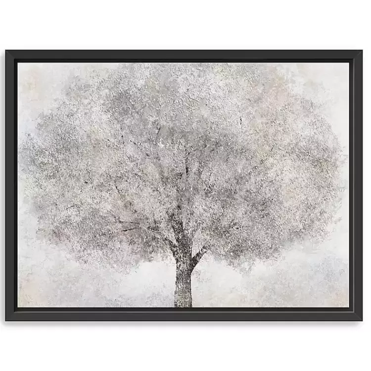 White Tree Blossoms Framed Canvas Print>Kirklands Home Best Sale