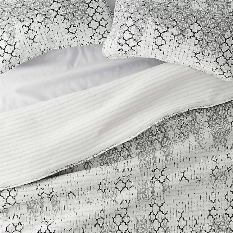 white_trellis_reversible_pc_queen_quilt_set_4.webp White Trellis Reversible 3-pc. Queen Quilt Set>Kirklands Home Discount