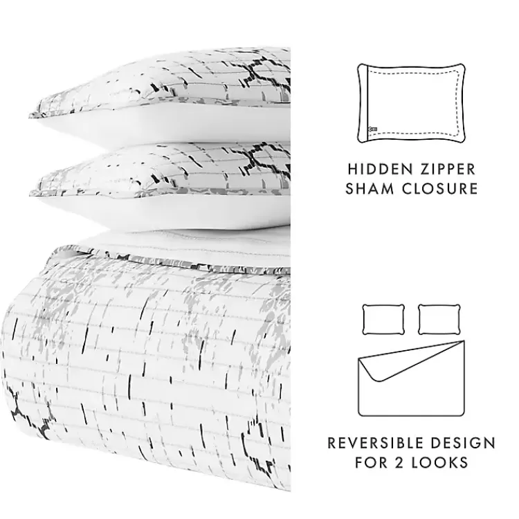 white_trellis_reversible_pc_queen_quilt_set_7.webp White Trellis Reversible 3-pc. Queen Quilt Set>Kirklands Home Discount