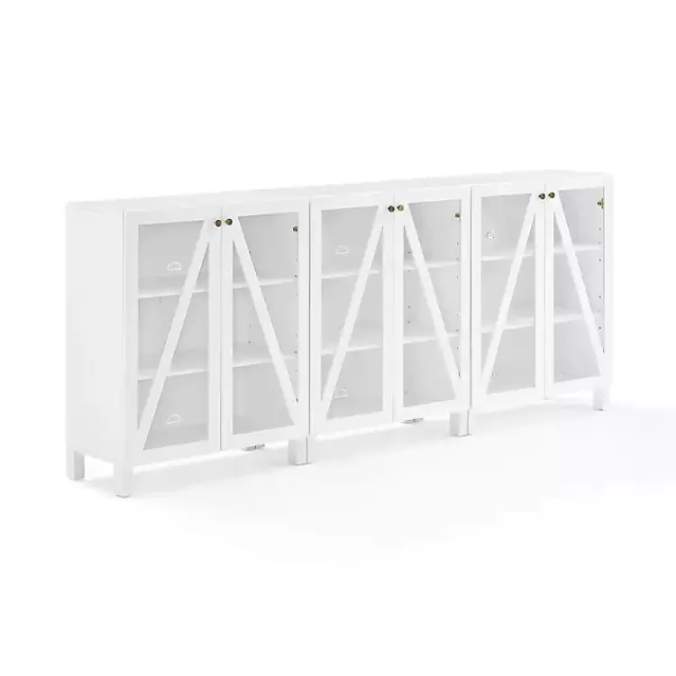 Triangle 6-Door Wood Media Cabinet>Kirklands Home New