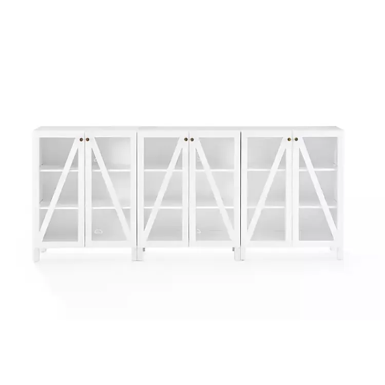 Triangle 6-Door Wood Media Cabinet>Kirklands Home New