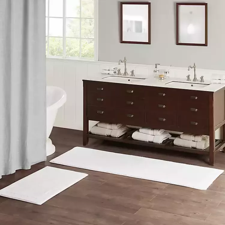white_tufted_reversible_bath_runner_3.webp Tufted Reversible Bath Runner>Kirklands Home Discount