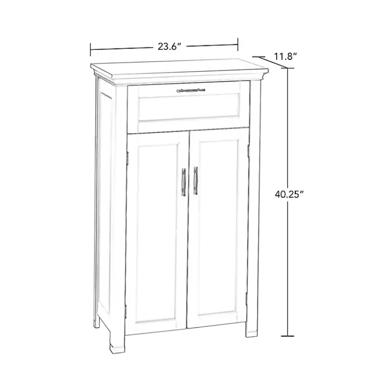 white_twodoor_top_shelf_cabinet_3.webp Two-Door Top Shelf Cabinet>Kirklands Home New