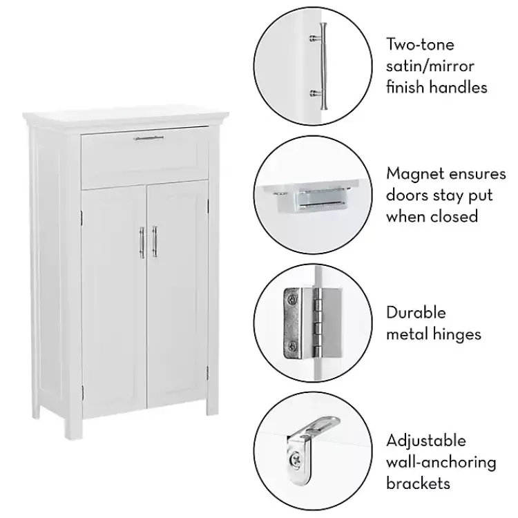 white_twodoor_top_shelf_cabinet_6.webp Two-Door Top Shelf Cabinet>Kirklands Home New