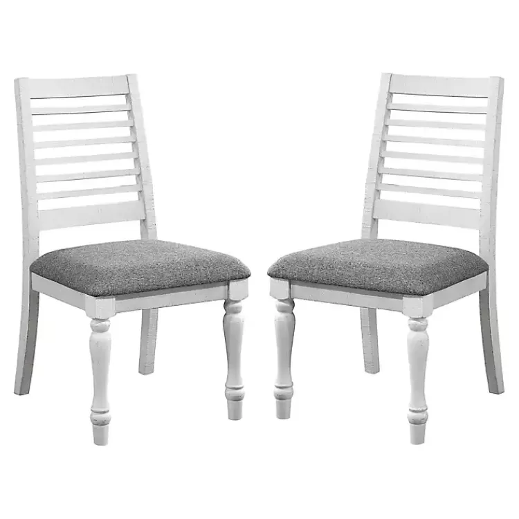 White Upholstered Claire Dining Chairs, Set of 2>Kirklands Home Discount