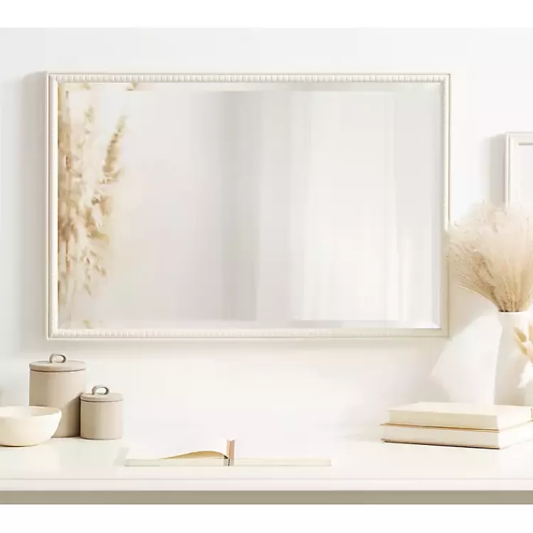 white_vintage_beaded_wall_mirror__in_6-1.webp White Vintage Beaded Wall Mirror, 30 in.>Kirklands Home Outlet