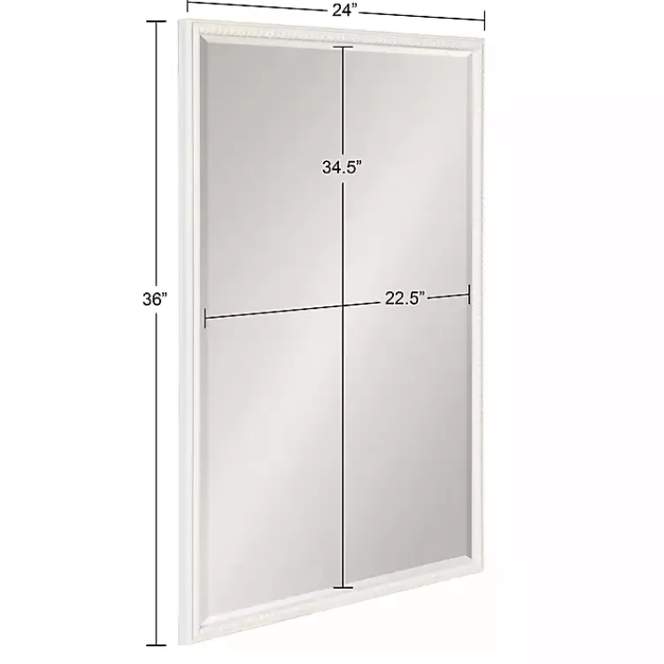 white_vintage_beaded_wall_mirror__in_9.webp White Vintage Beaded Wall Mirror, 36 in.>Kirklands Home Outlet