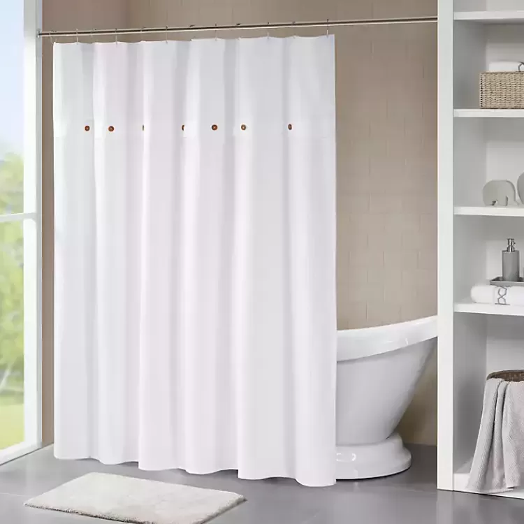 Waffle Weave Cotton Shower Curtain>Kirklands Home Cheap