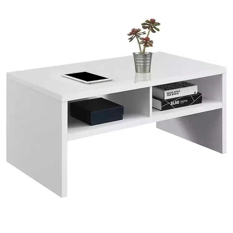 white_wakefield_shelf_coffee_table_2.webp Wakefield Shelf Coffee Table>Kirklands Home Store