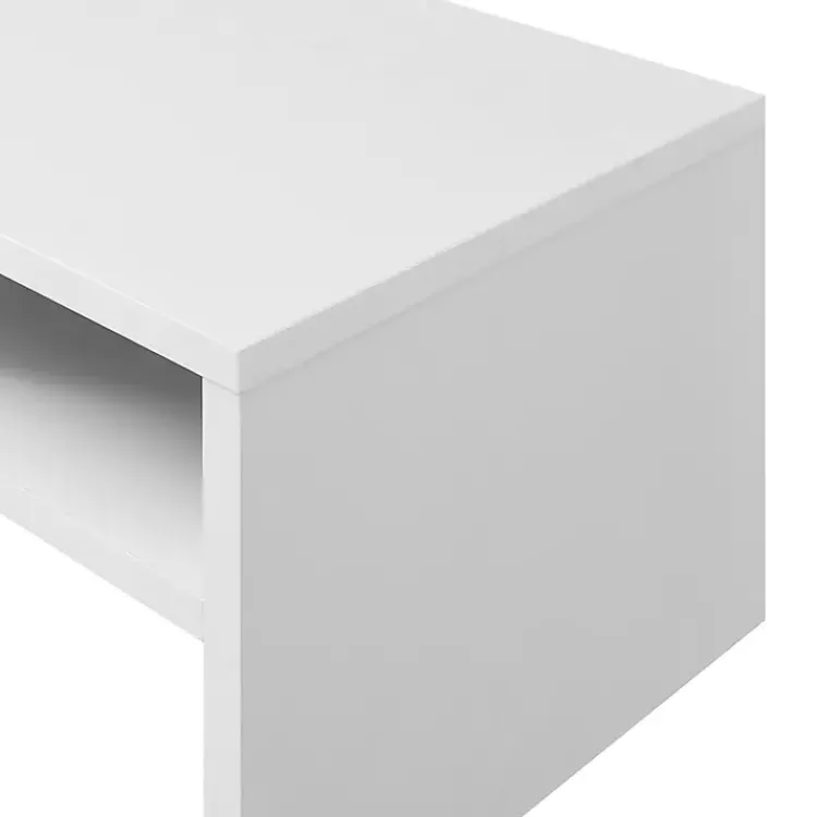 white_wakefield_shelf_coffee_table_3.webp Wakefield Shelf Coffee Table>Kirklands Home Store