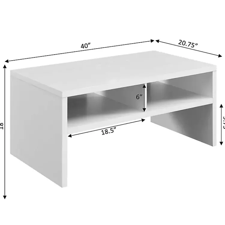 white_wakefield_shelf_coffee_table_4.webp Wakefield Shelf Coffee Table>Kirklands Home Store
