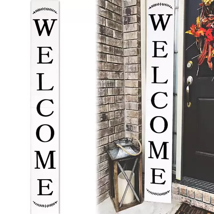 white_welcome_laurel_porch_board_2.webp Welcome Laurel Porch Board>Kirklands Home Hot