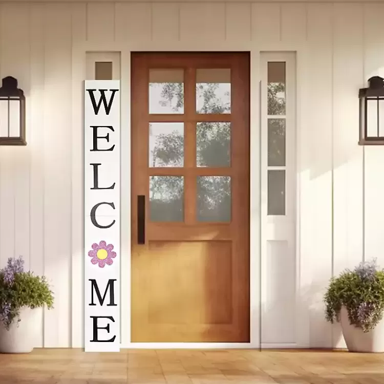 white_welcome_spring_porch_board_2.webp Welcome Spring Porch Board>Kirklands Home Shop