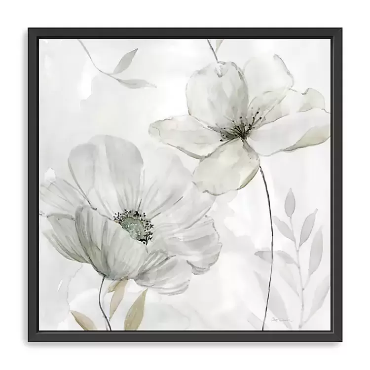 White Whispers II Framed Canvas Art Print, 22x22>Kirklands Home Cheap
