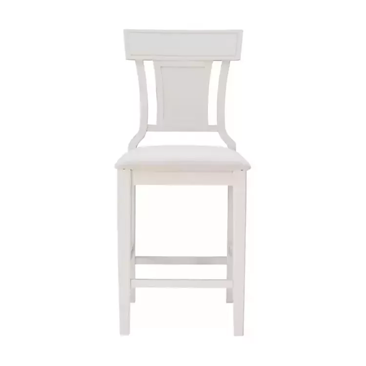 Wood and Rattan Upholstered Counter Stool>Kirklands Home Cheap