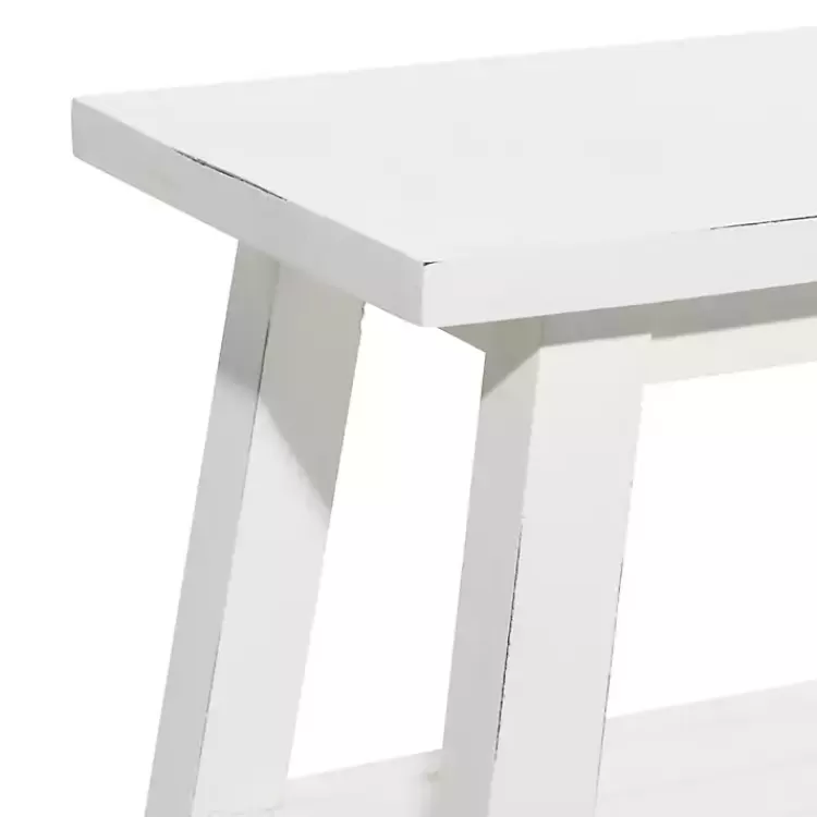 Wood Bench with Slatted Wood Base>Kirklands Home Flash Sale