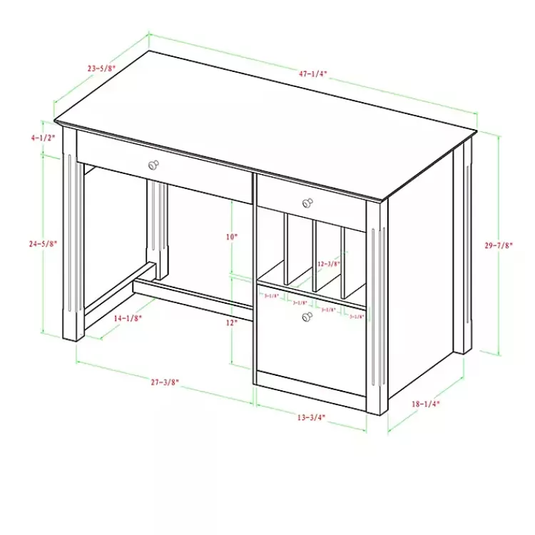 white_wood_computer_desk_4.webp Wood Computer Desk>Kirklands Home Cheap