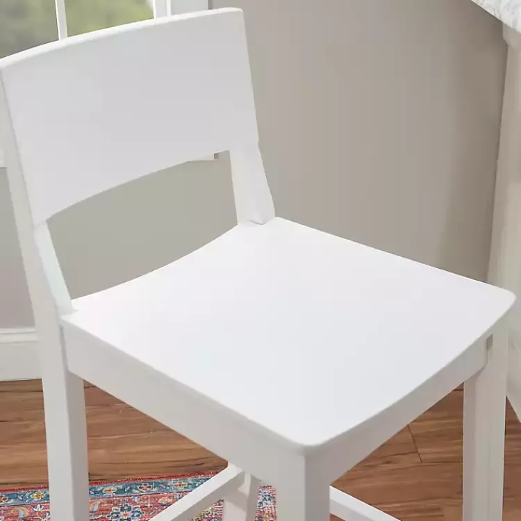 white_wood_devin_bar_stools_set_of__3.webp Wood Devin Bar Stools, Set of 2>Kirklands Home Flash Sale