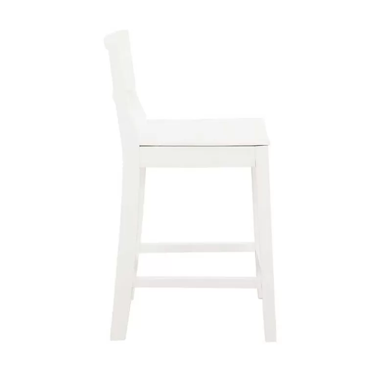 white_wood_devin_counter_stools_set_of__6.webp Wood Devin Counter Stools, Set of 2>Kirklands Home Store