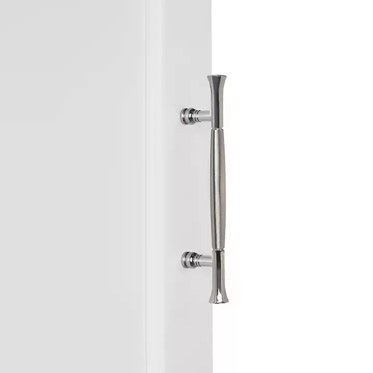 white_wood_door_open_shelf_wall_cabinet_6.webp Wood 2-Door Open Shelf Wall Cabinet>Kirklands Home Online