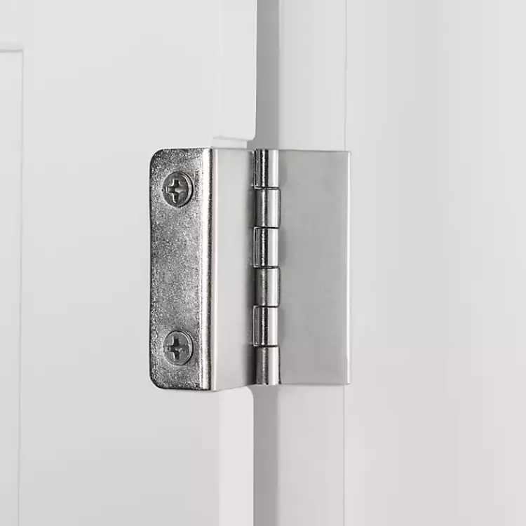 white_wood_door_open_shelf_wall_cabinet_7.webp Wood 2-Door Open Shelf Wall Cabinet>Kirklands Home Online