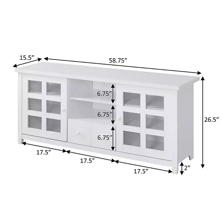 white_wood_door_windowpane_media_cabinet_4.webp Wood 2-Door Windowpane Media Cabinet>Kirklands Home Flash Sale