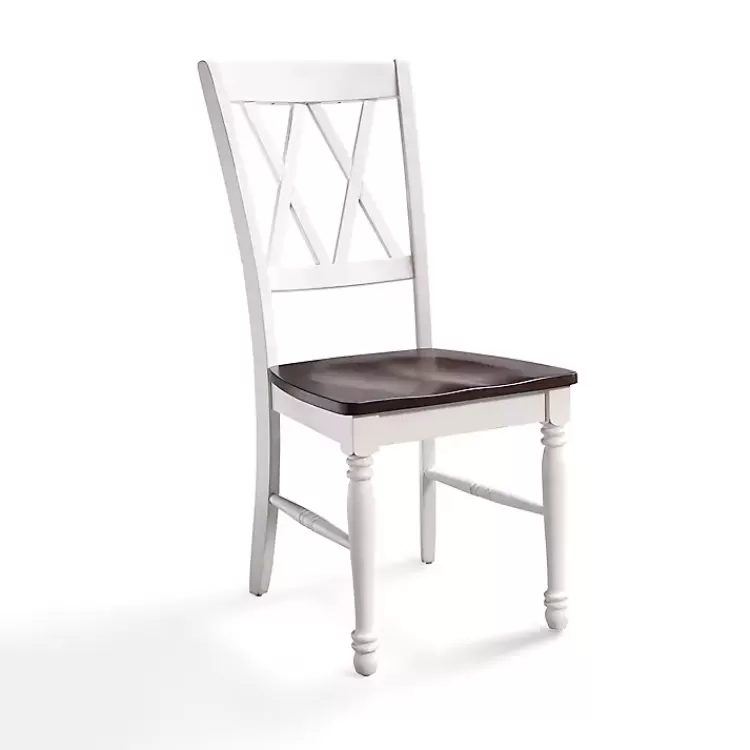 white_wood_farmhouse_dining_chairs_set_of__2.webp Wood Farmhouse Dining Chairs, Set of 4>Kirklands Home Fashion